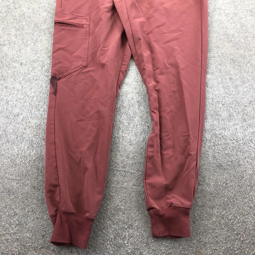 FIGS Scrub Jogger Pants Womens XS Petite Red Technical Collection Cargo Medical